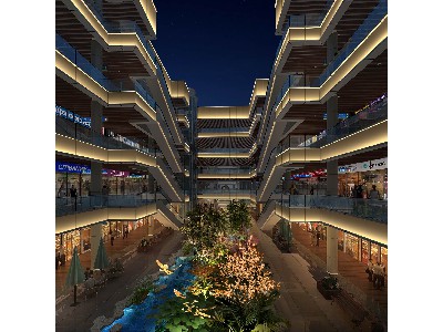 南昌新洪大市場商業(yè)綜合體內(nèi)街亮化