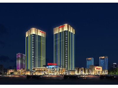 南昌新洪城大市場主樓群亮化