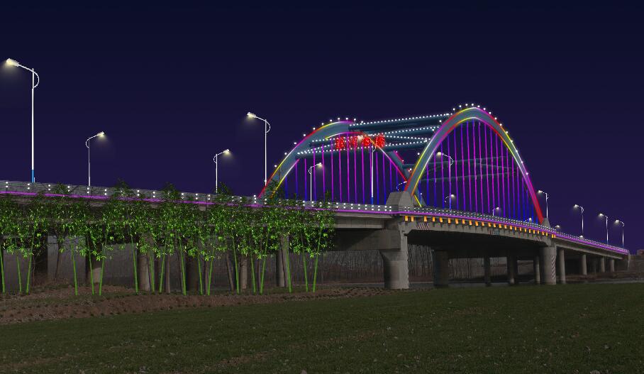 阜陽(yáng)潁上縣潁河四橋亮化